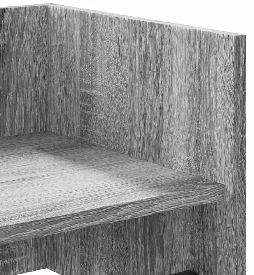 Prateleira parede 100x35x30,5 cm deriv. de madeira cinza sonoma