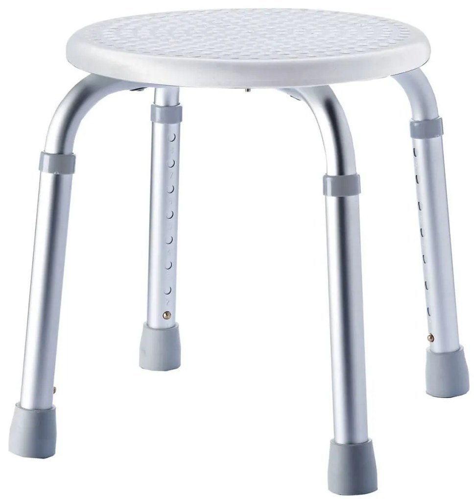 421608 RIDDER Banco de casa de banho redondo 110 kg branco A00603101