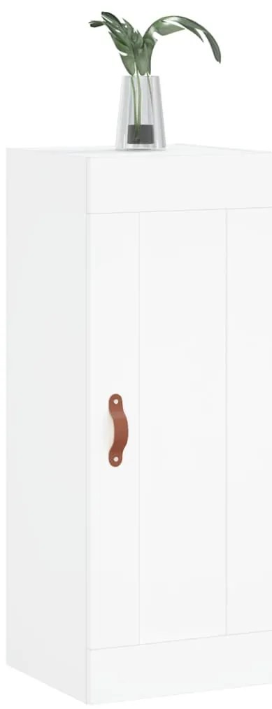 Armário de parede 34,5x34x90 cm derivados de madeira branco