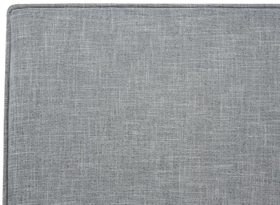 Cama de casal em tecido cinzento claro 180 x 200 SENNEZ Beliani