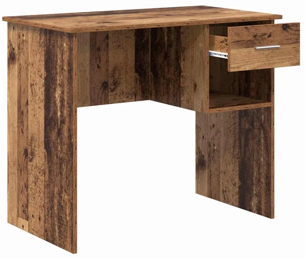 Secretária com Armazenamento Madeira Velha 90x49.5x75 cm Madeira de En