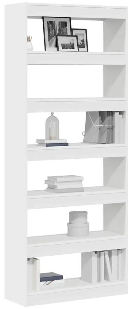 Gabinete de Livros/Divisor de Ambiente Branco 80x30x198 cm