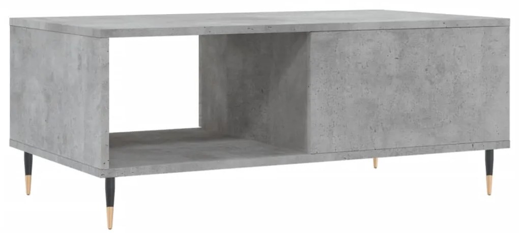 Mesa de centro 90x50x36,5 cm derivados madeira cinzento cimento