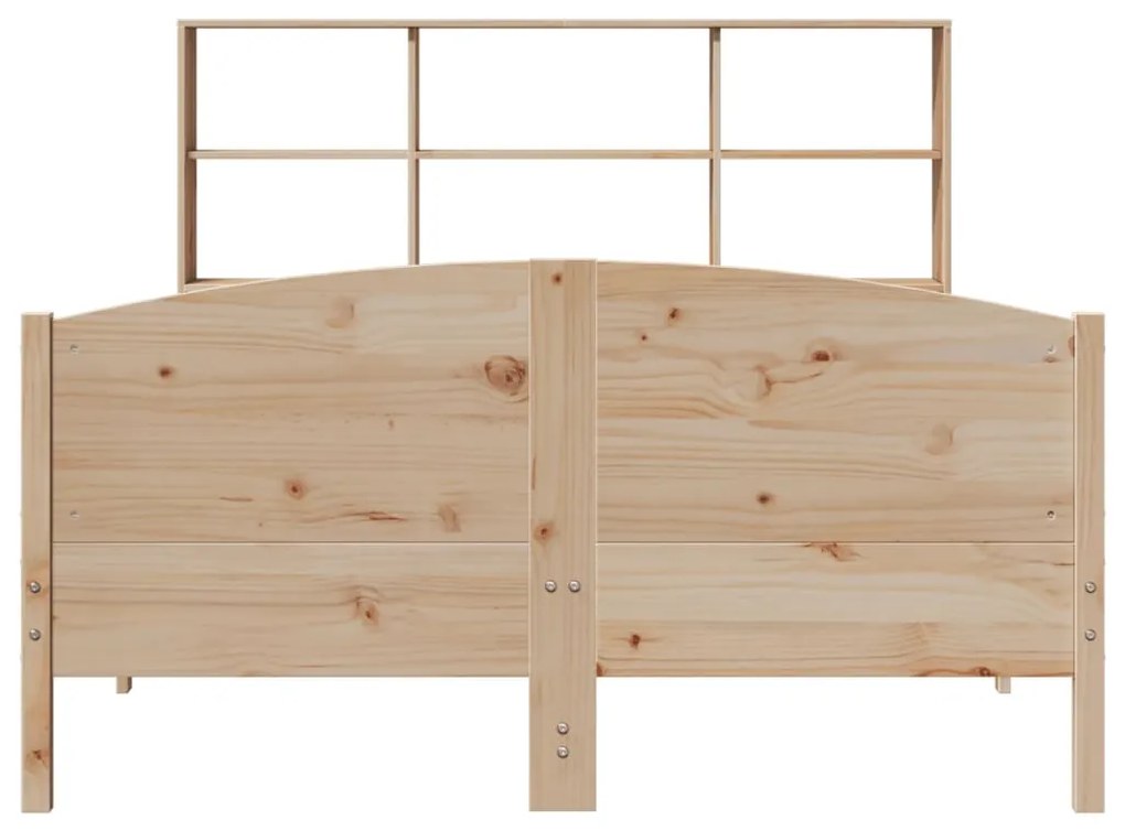 Cama com estante sem colchão 120x200 cm pinho maciço