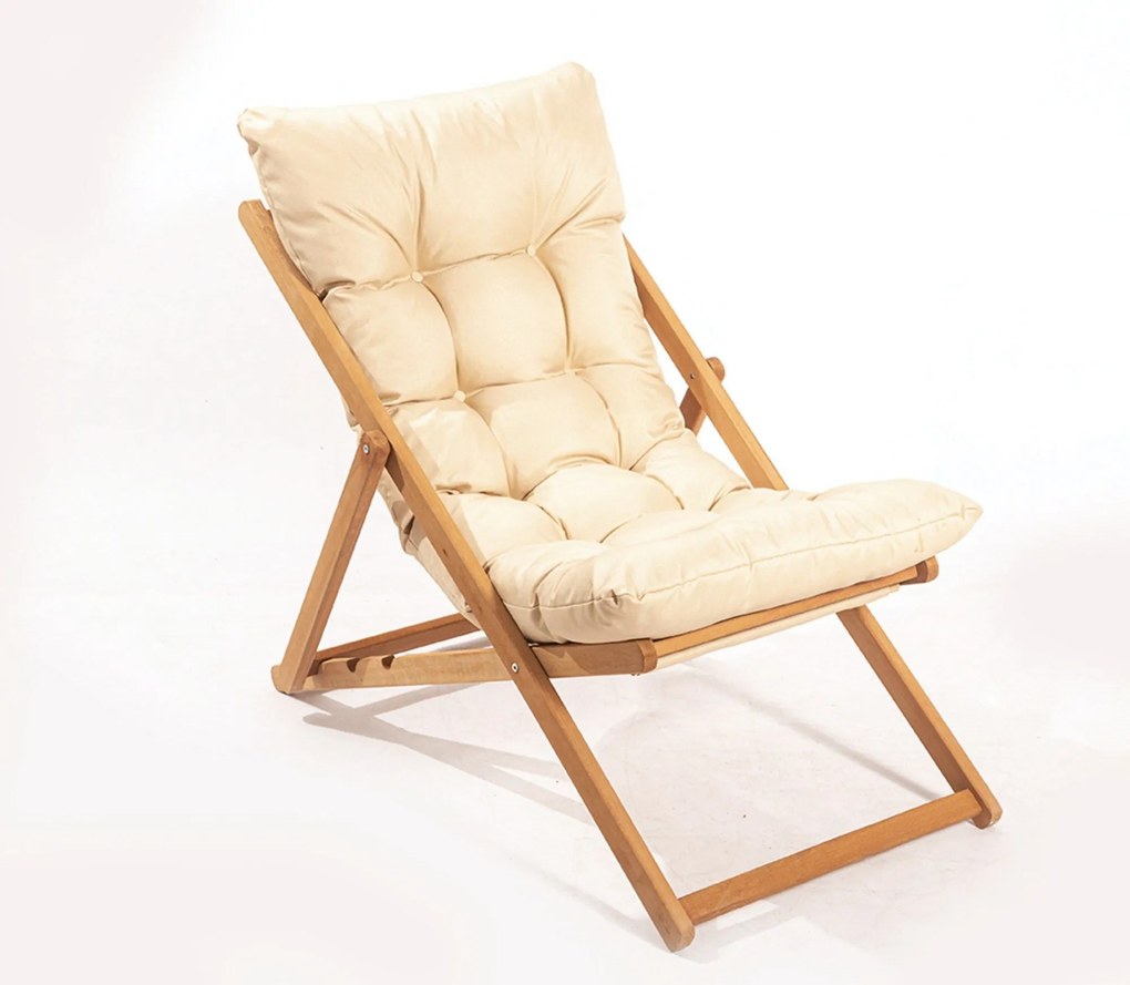 Cadeira de Jardim My006 – Castanho Creme – 59x90x44 cm | Tribo Home