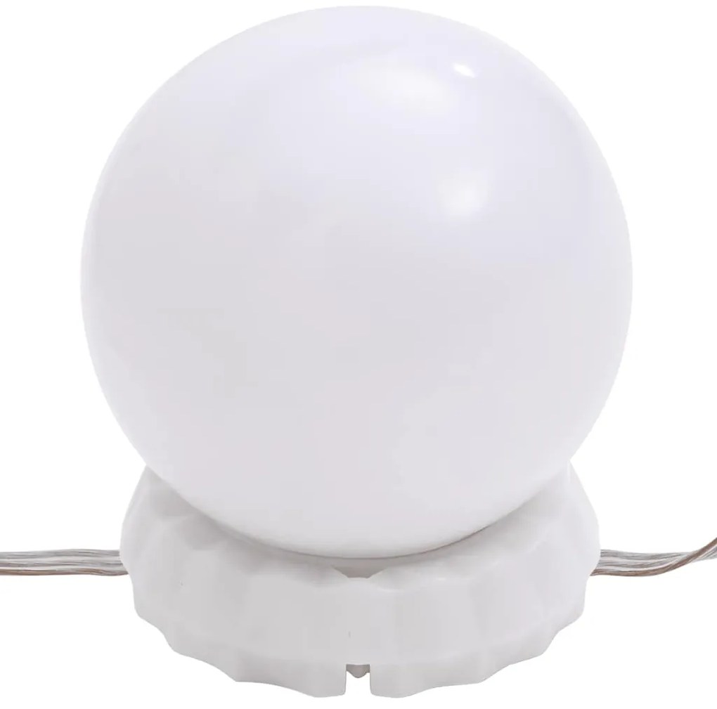 Espelho de parede com luzes LED vidro quadrado