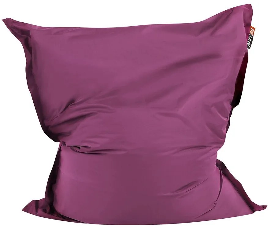 Pufe almofada roxo 140 x 180 cm FUZZY Beliani
