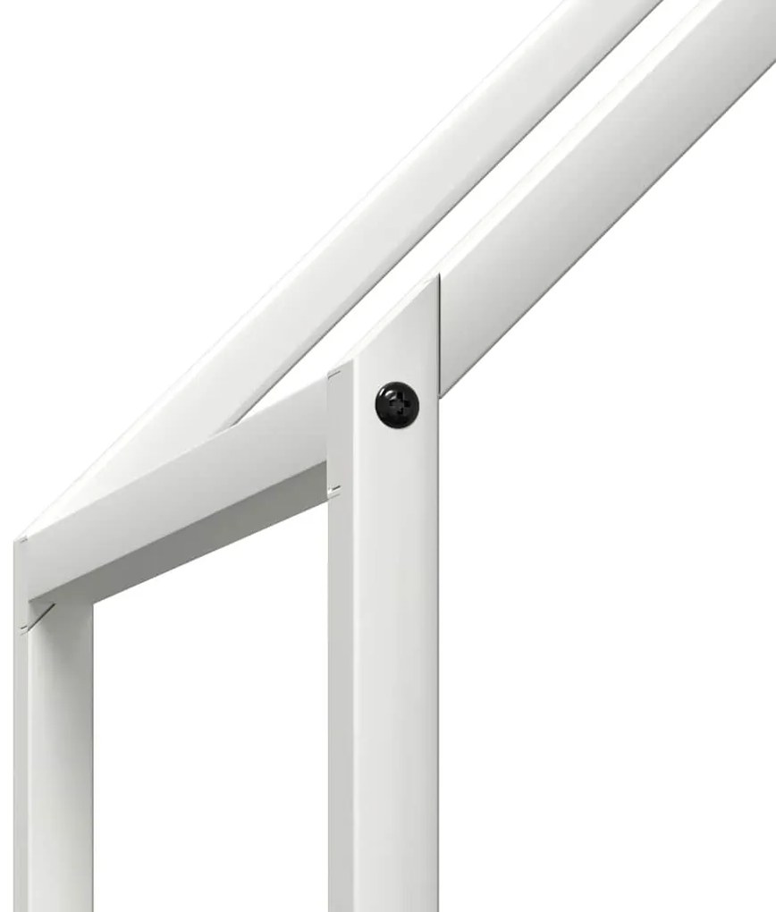 Suporte para lenha 60x25x90 cm aço laminado a frio branco