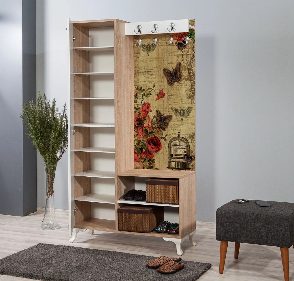 Hall Stand Inci – Carvalho Sonoma – 100x190x36 cm