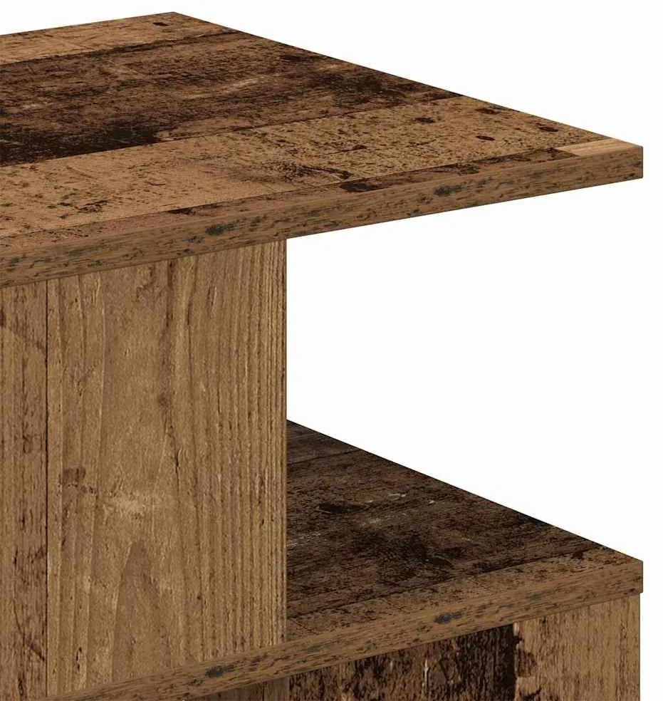 Mesa de Apoio vidaXL em Madeira Velha 40x40x40 cm em Madeira de Engenh