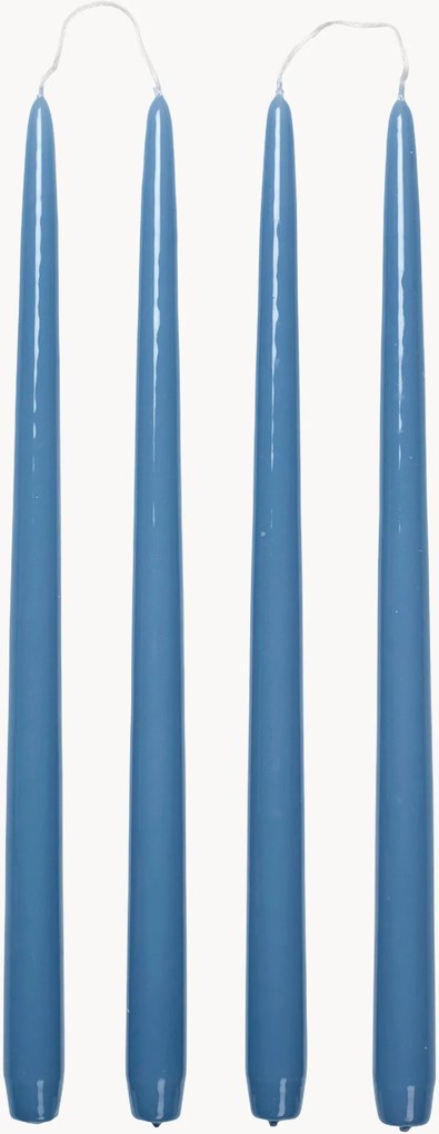 Velas de jantar artesanais Smooth, conjunto de 4