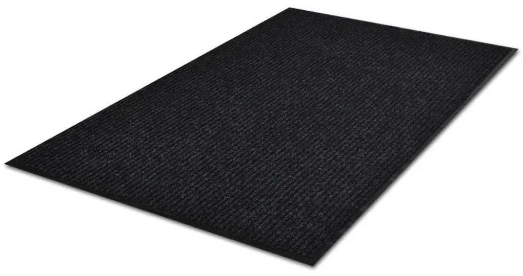 Tapete preto para porta em PVC 120 x 180 cm
