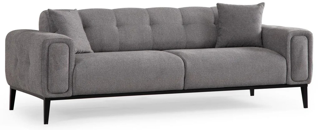 Sofá-Cama 3 Lugares Athena – Cinzento Claro – 225x92x76 cm