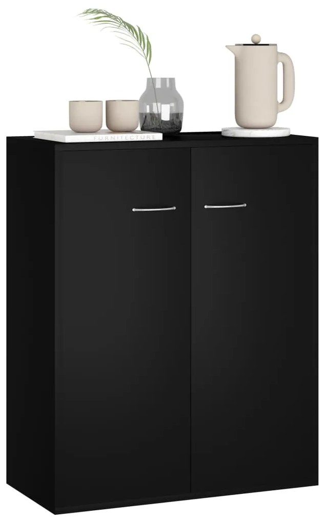 Aparador 60x30x75 cm contraplacado preto