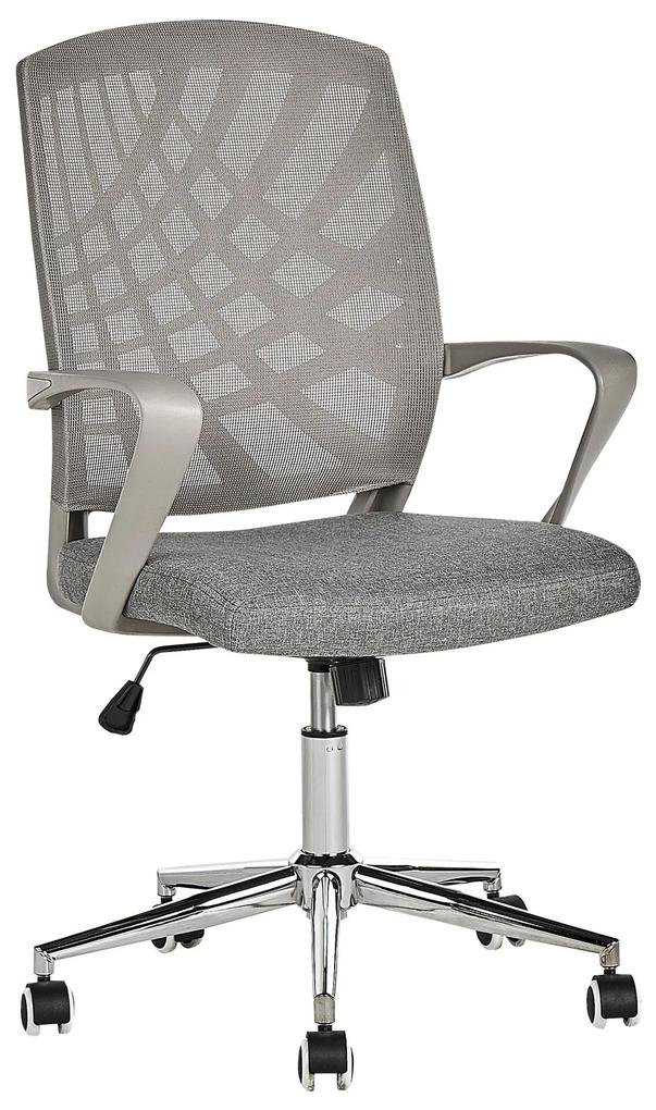 Cadeira de escritório cinzenta BONNY Beliani