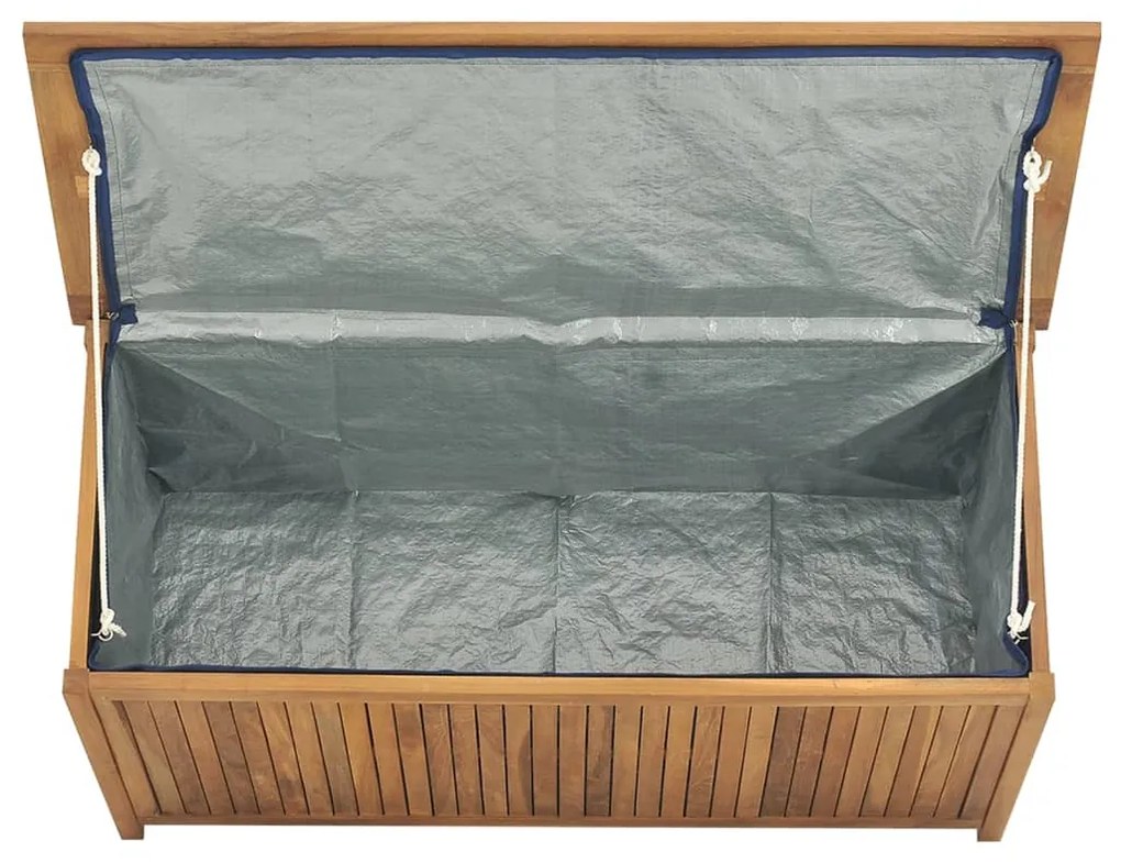 Caixa para jardim 114x50x58 cm madeira de teca maciça