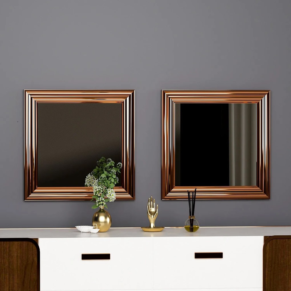 Espelho Conjunto Bale – Bronze – 40x40x3 cm