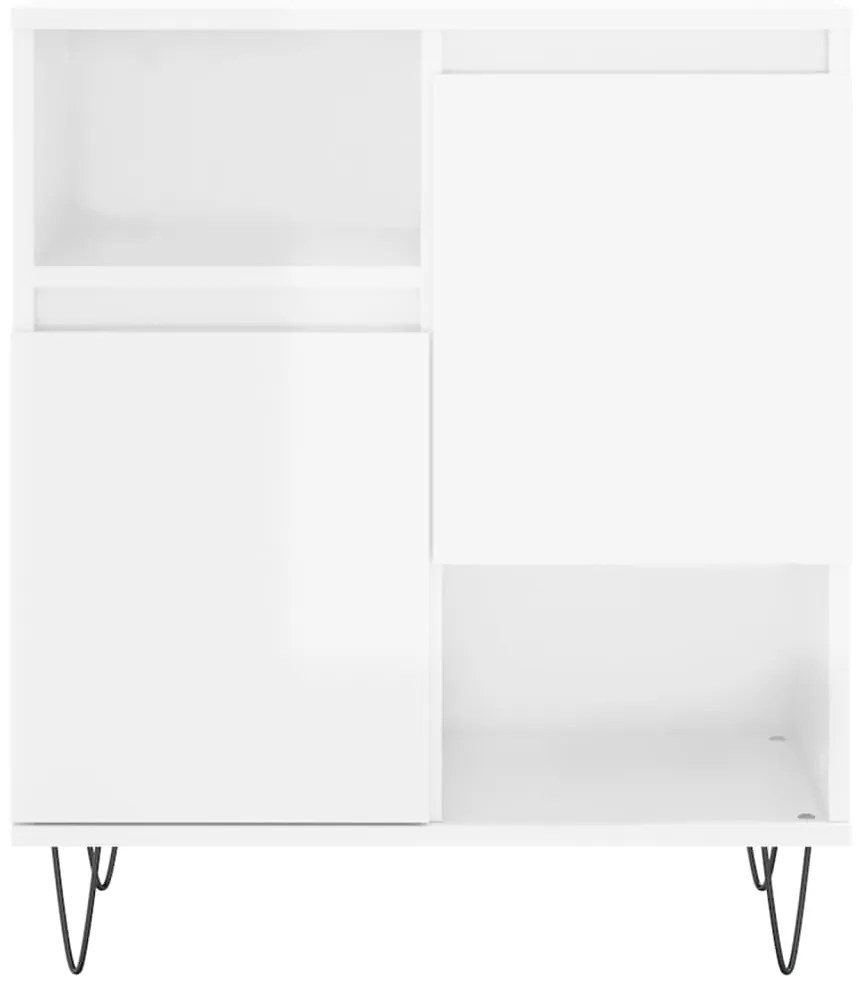 Aparador 60x35x70 cm derivados de madeira branco brilhante