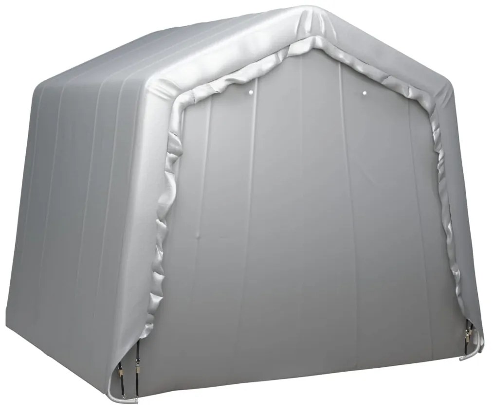 Tenda de armazenamento 240x240 cm aço cinzento