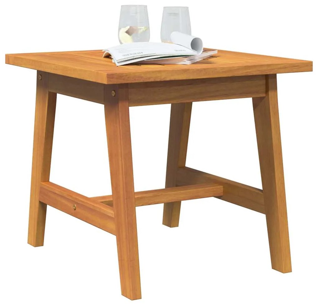 Mesa Lateral 45x45x40 cm Madeira Maciça Acácia