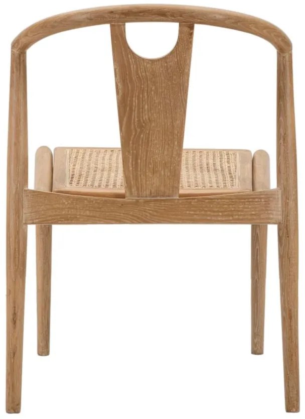 Cadeira Japan - Set 2 Peças – 56x53x76 cm – Madeira e Rattan – Design