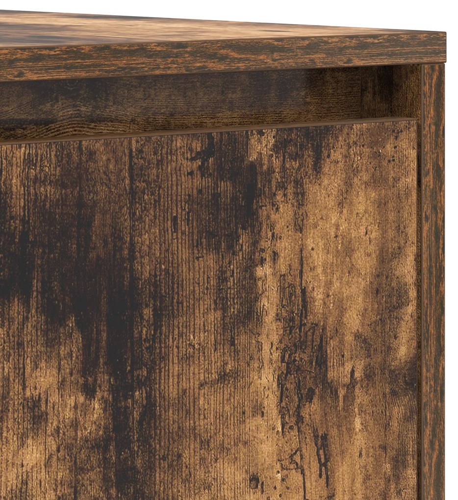Sideboard Carvalho Fumado 120x41x75 cm Madeira Reforçada