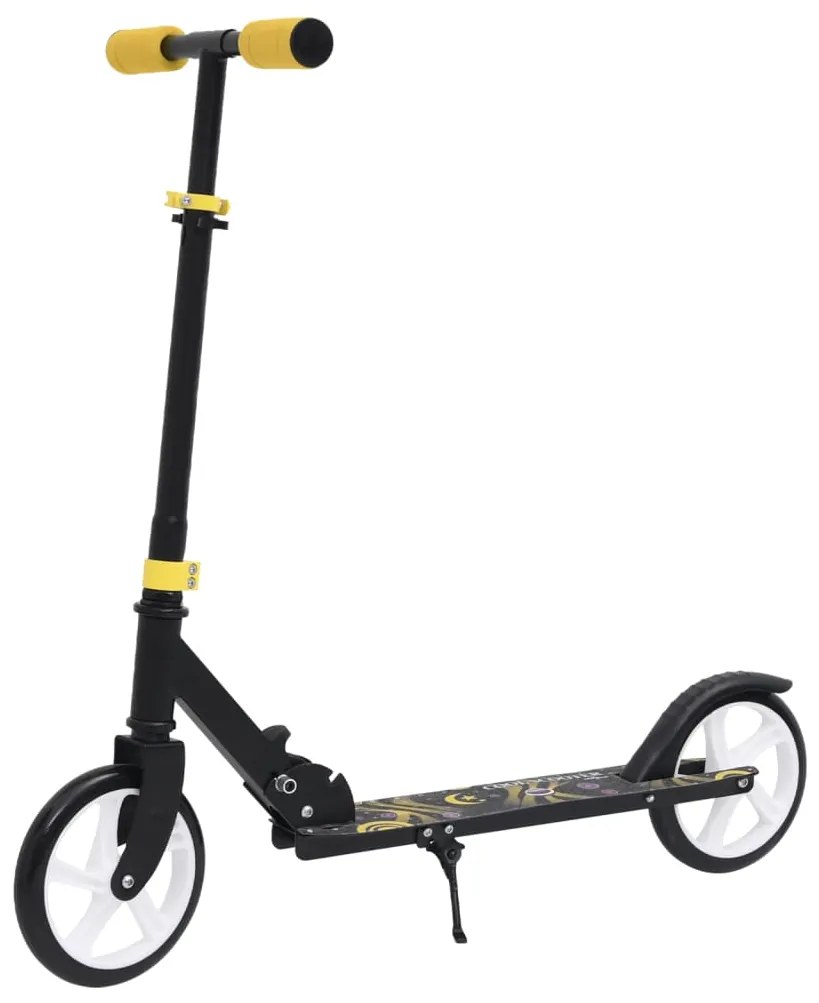80262 vidaXL Trotinete infantil com 2 rodas guiador ajustável amarelo