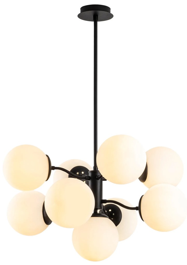 Candeeiro de Teto Mudoni – Preto – Diâmetro 70 cm x Altura 80 cm