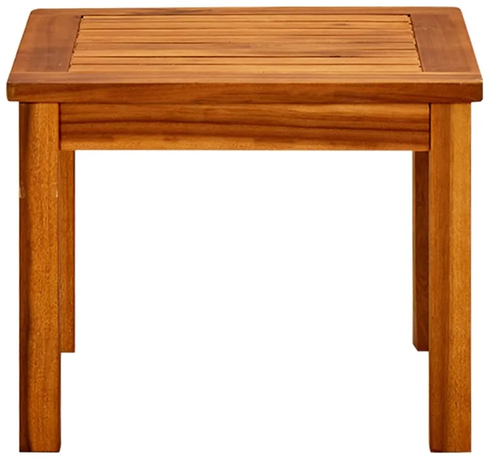 Mesa de centro p/ jardim 45x45x36 cm madeira de acácia maciça