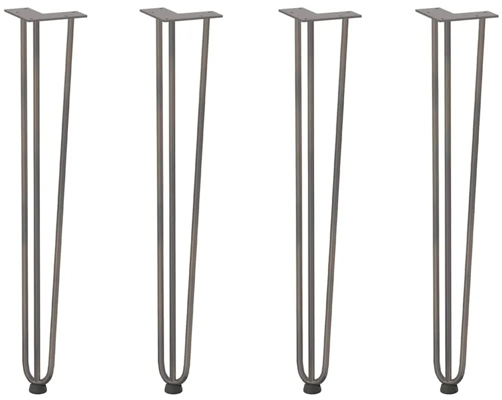 Pernas de grampo para mesas de console para mesa de console 4 peças Aç