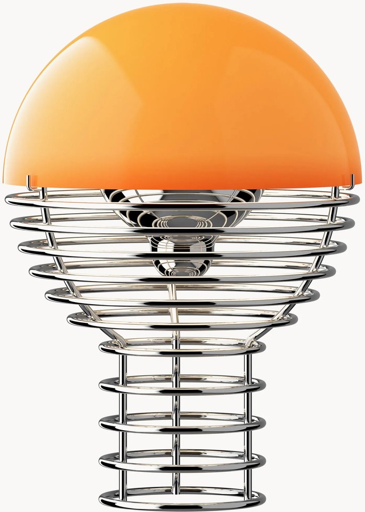 Candeeiro de mesa LED pequeno portátil e regulável Wire, Design Verner Panton