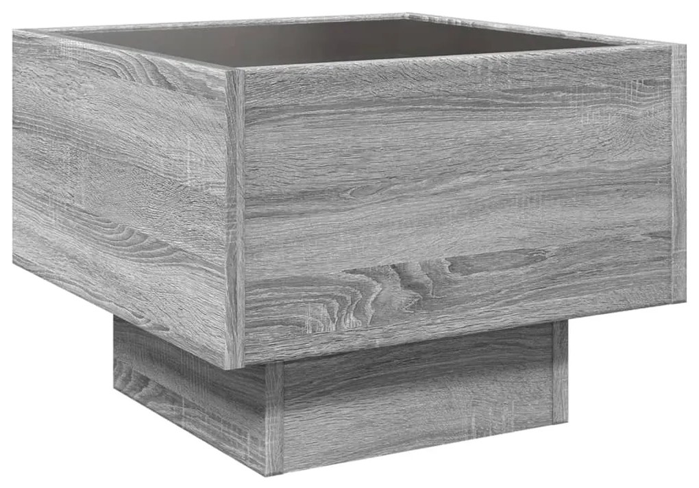 Mesa de apoio c/ LEDs 40x40x30 cm derivados de madeira