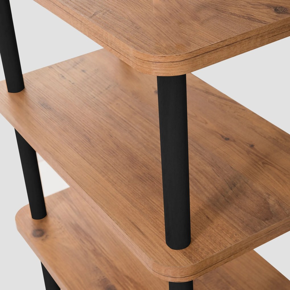 Estante Step – Preto – 80x75x28 cm