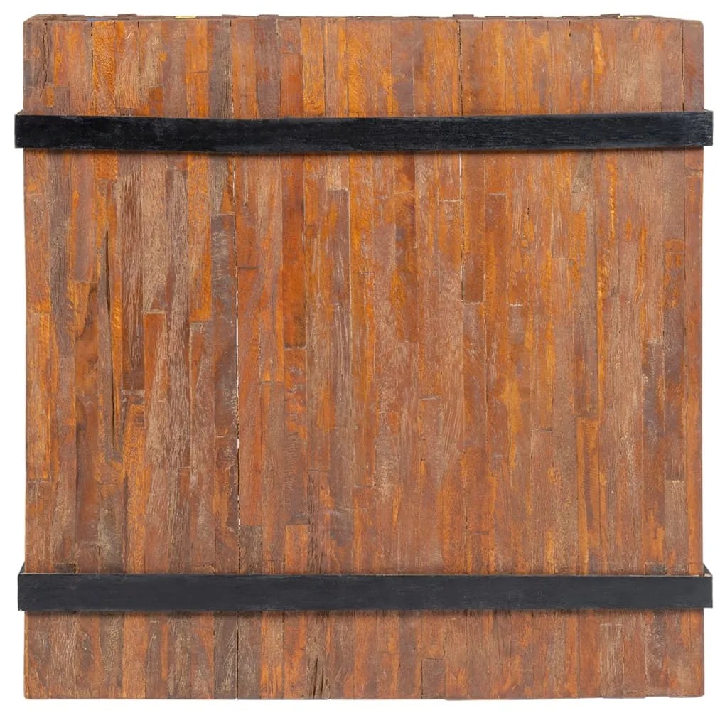 Mesa lateral em teca 60x60x38 cm