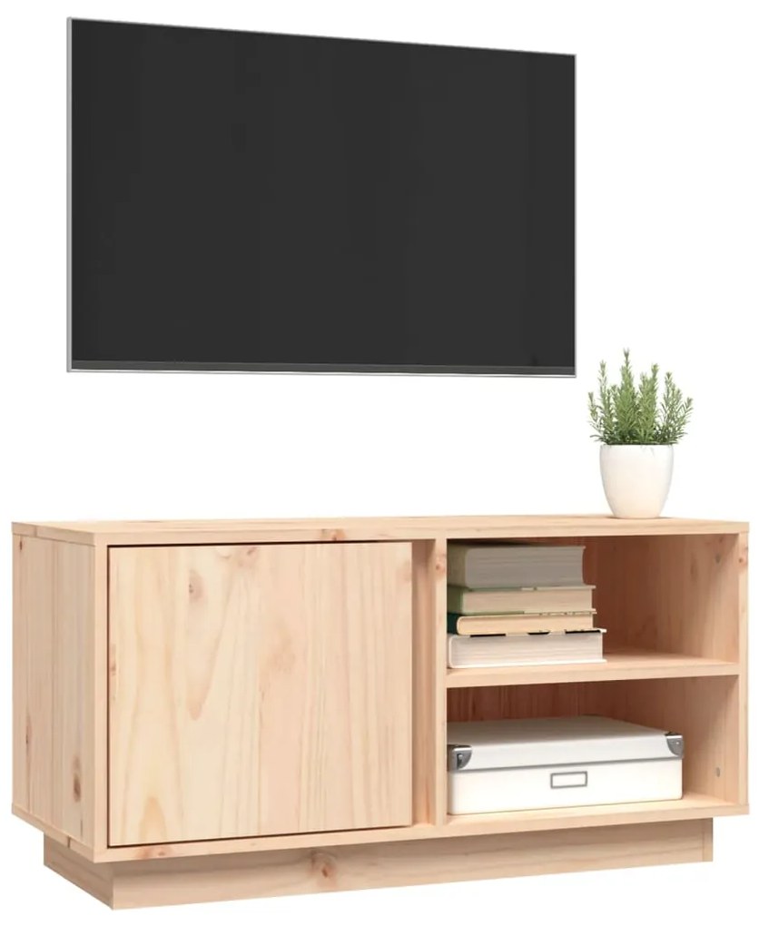 Móvel de TV 80x35x40,5 cm madeira de pinho maciça