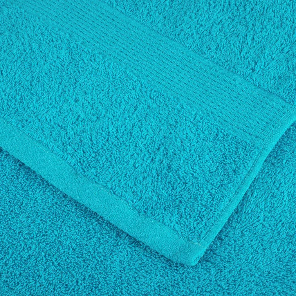 Toalhas de bidé premium SOLUND 10pcs 30x50 cm 600 gsm turquesa