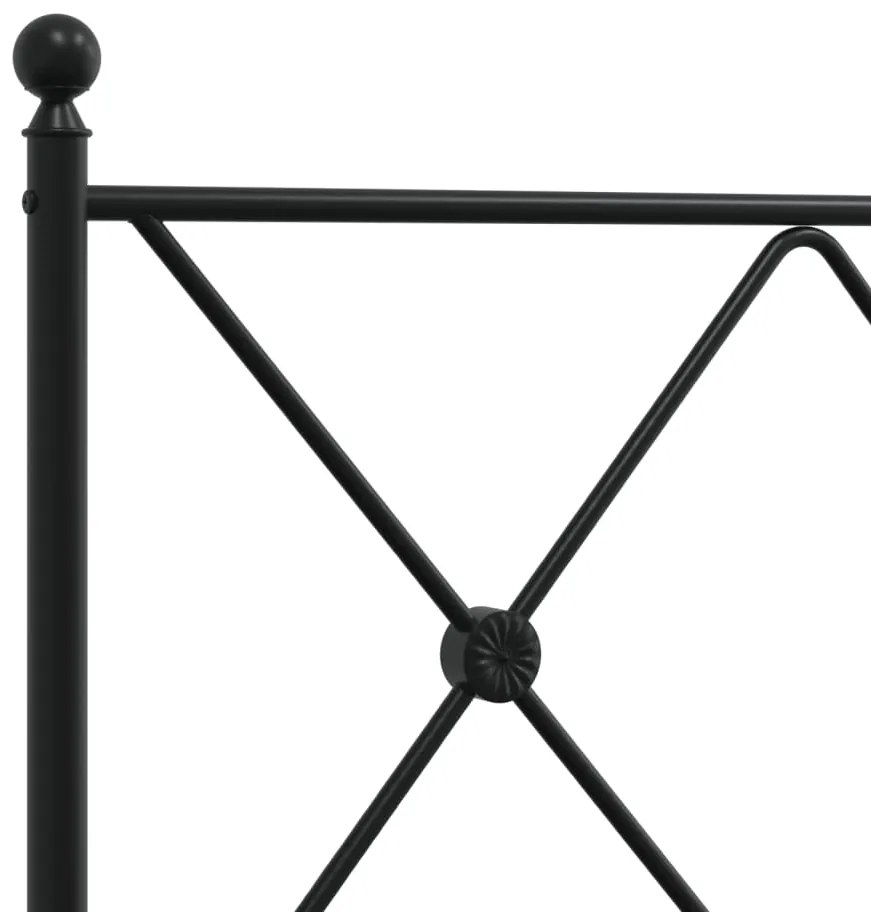 Cabeceira de cama 107 cm metal preto