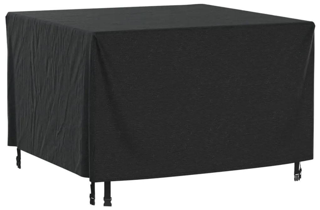 Capas móveis de jardim 2pcs 113x113x73cm impermeável 420D preto