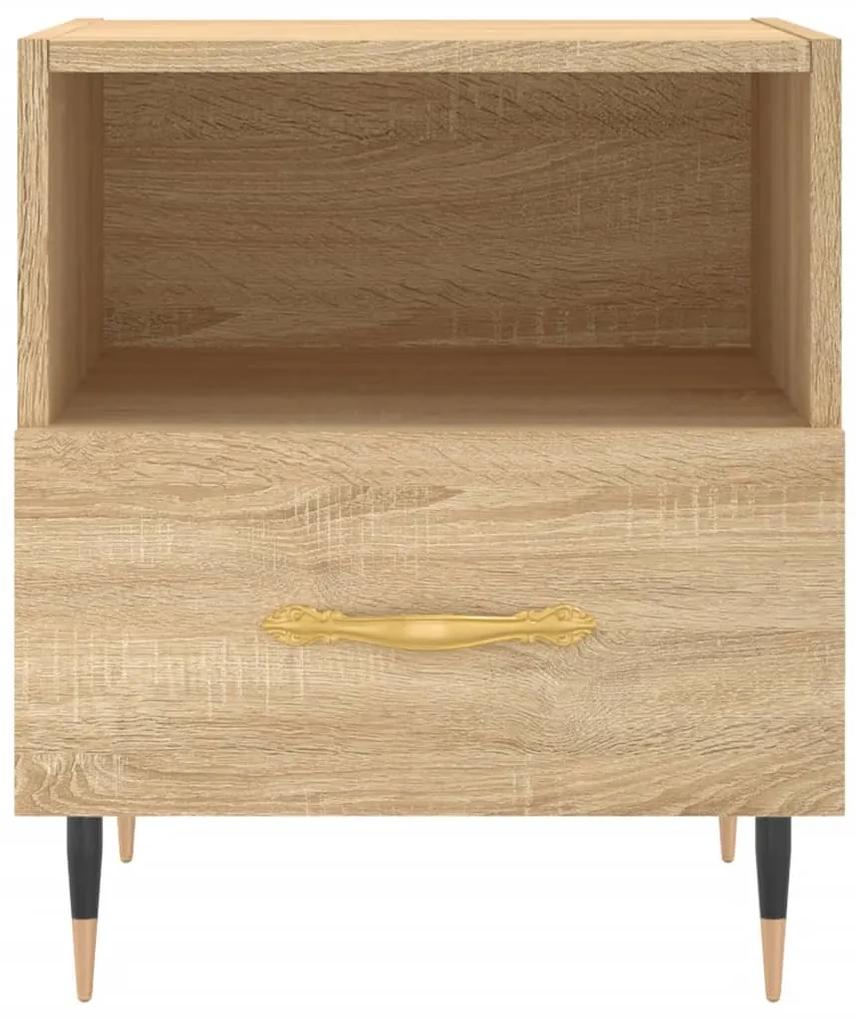 Mesas de cabeceira 2 pcs derivados de madeira carvalho sonoma