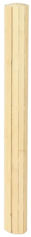 Tapete retangular 80x100 cm bambu cor natural clara