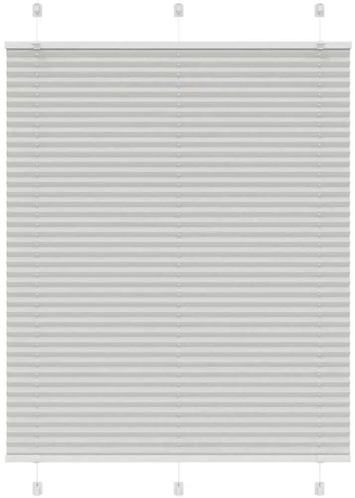 Cinzento Luz Plissada Cega 105x150 cm Largura Tecido 104,4cm