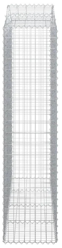 Cestos gabião arqueados 7pcs 200x50x200/220cm ferro galvanizado