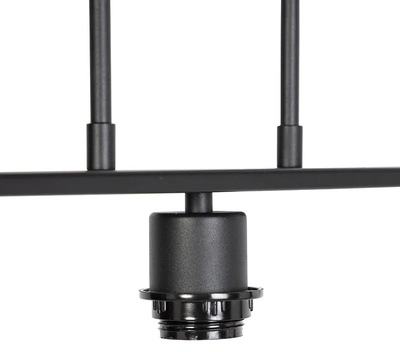 Candeeiro suspenso preto sem sombra - Combi 3 Deluxe Moderno