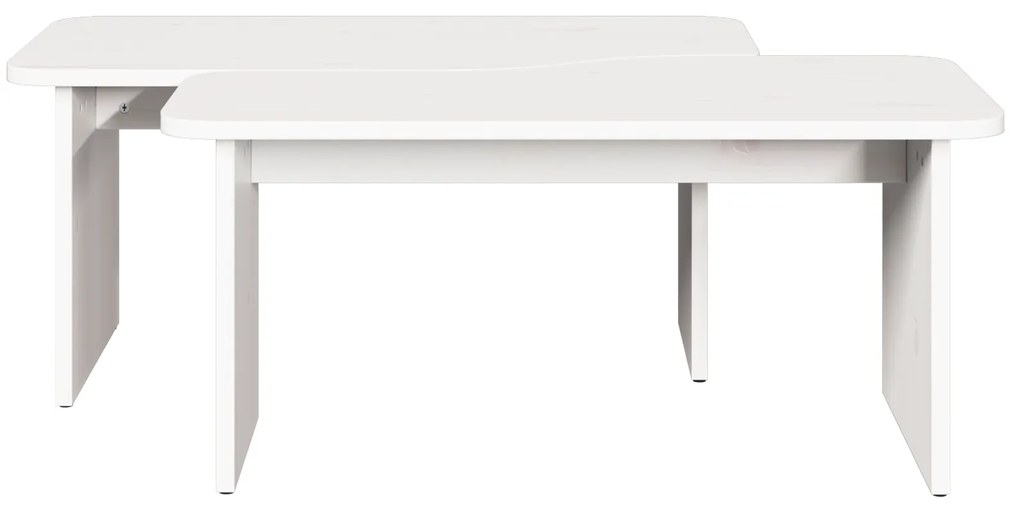 Mesa de centro 2 pcs Branco 100 x 69 x 35.5 cm