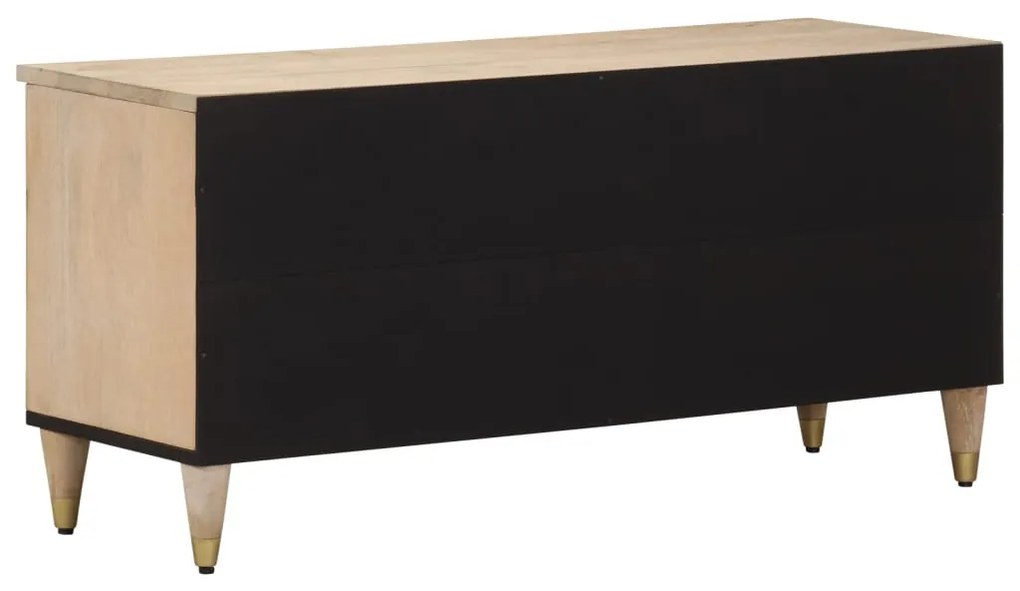 Móvel de TV 100x33x46 cm madeira de mangueira maciça