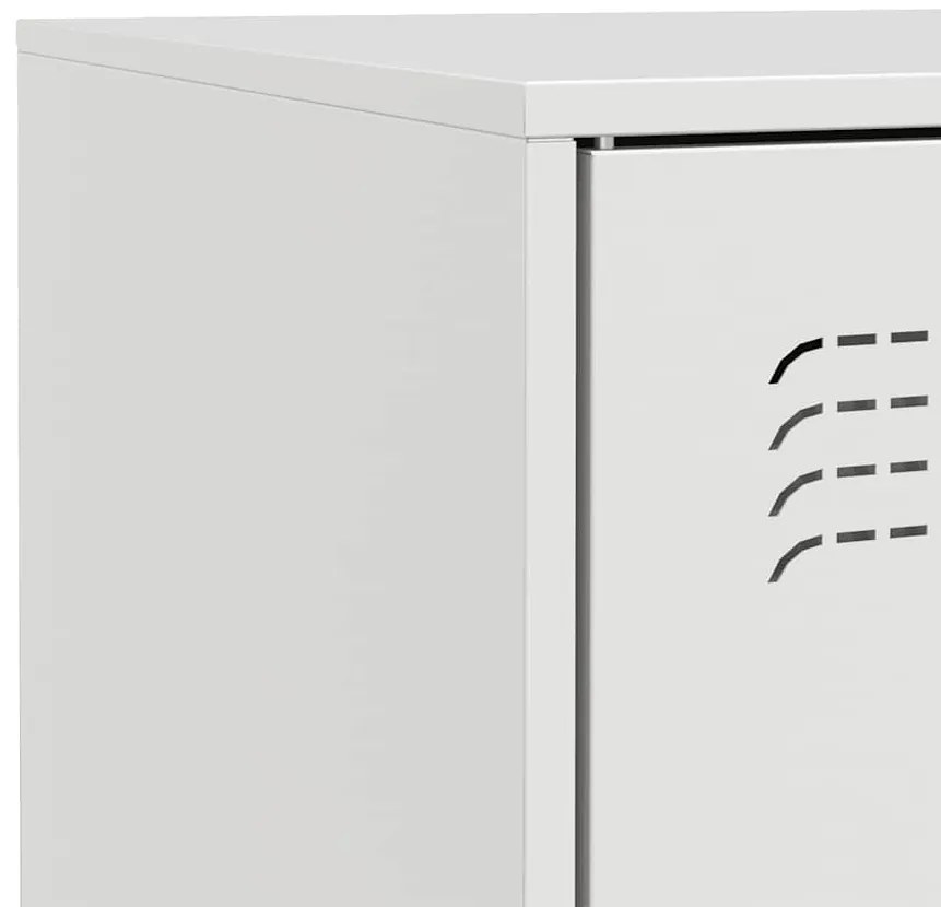 Aparador 67x39x73 cm aço branco