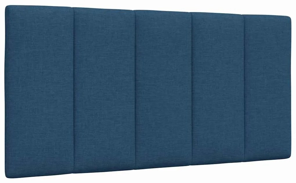 vidaXL Almofadão de cabeceira 100 cm tecido azul