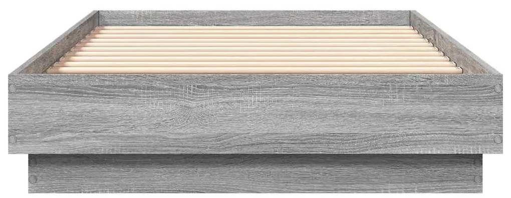 Estrutura cama 90x190 cm derivados de madeira cinzento sonoma