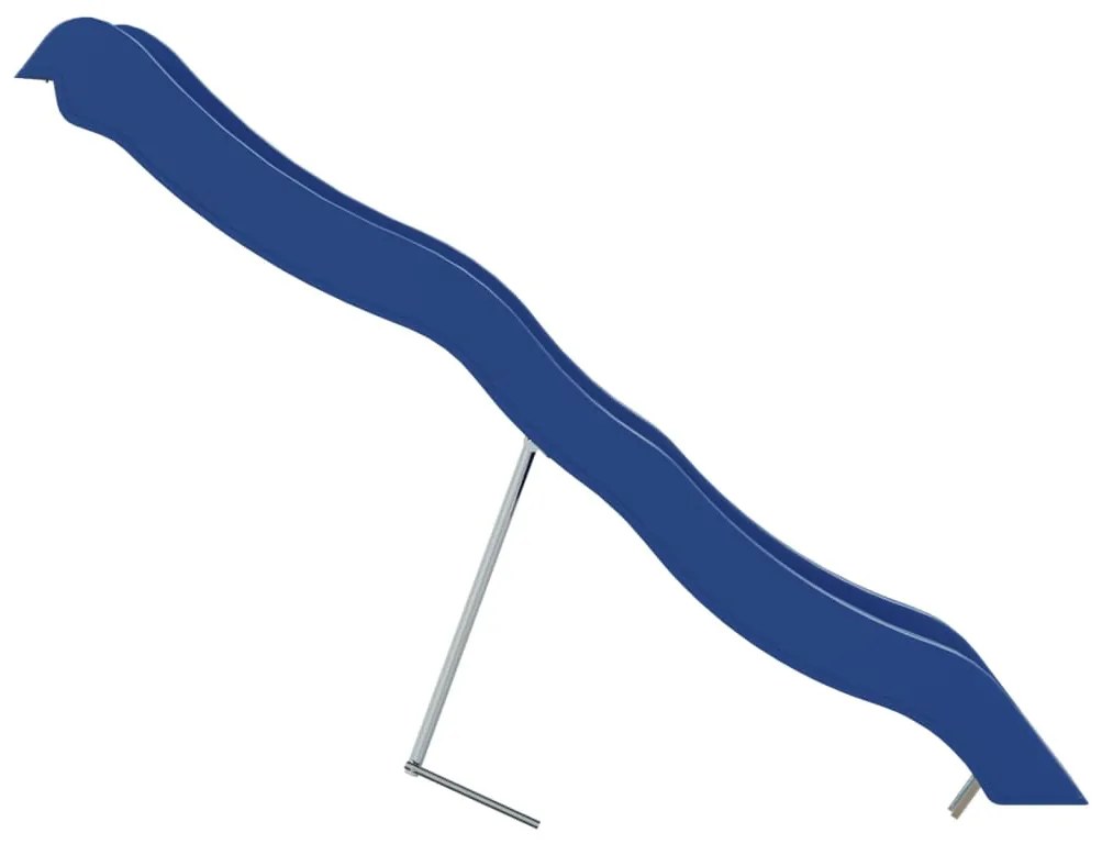 Escorrega de brincar 210x40 cm polipropileno azul