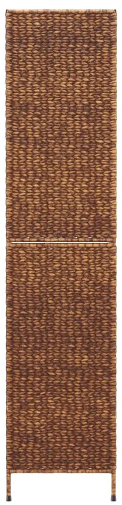 Biombo de 5 painéis 205x180 cm jacinto de água castanho